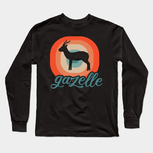 african gazelle design lover savanna Long Sleeve T-Shirt by FindYourFavouriteDesign